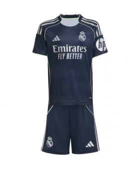 Real Madrid Maglia Gara Trasferta Repliche 2025-26 Bambino Maniche Corte
